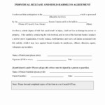 Personal Property Release Form Template New 41 Free Hold Harmless