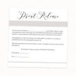 Photography Print Release Form Template Photography Template Etsy