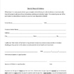 Printable Dental Xray Release Form Printable Forms Free Online