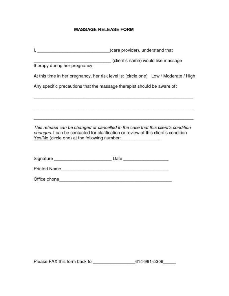 Printable Medical Release Form Template Printable Templates