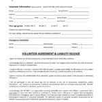 Printable Release Of Liability Waiver Template Printable Templates