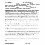 Printable Vehicle Release Form Template