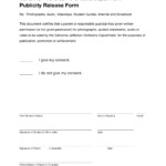Publicity Release Form 20112012 By Kevin Dengel Issuu