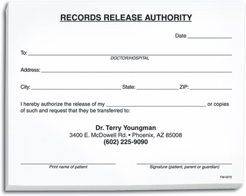 Records Release Form SmartPractice Chiropractic