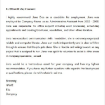 Reference Letter For Former Employee Letter Of With Template For