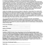 Release And Waiver Of Liability Form Free Printable Documents