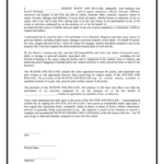 Release From Liability From The Lessee Form For Deer Hunting Fill And