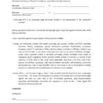 Release Of Liability Waiver Form Allbusinesstemplates