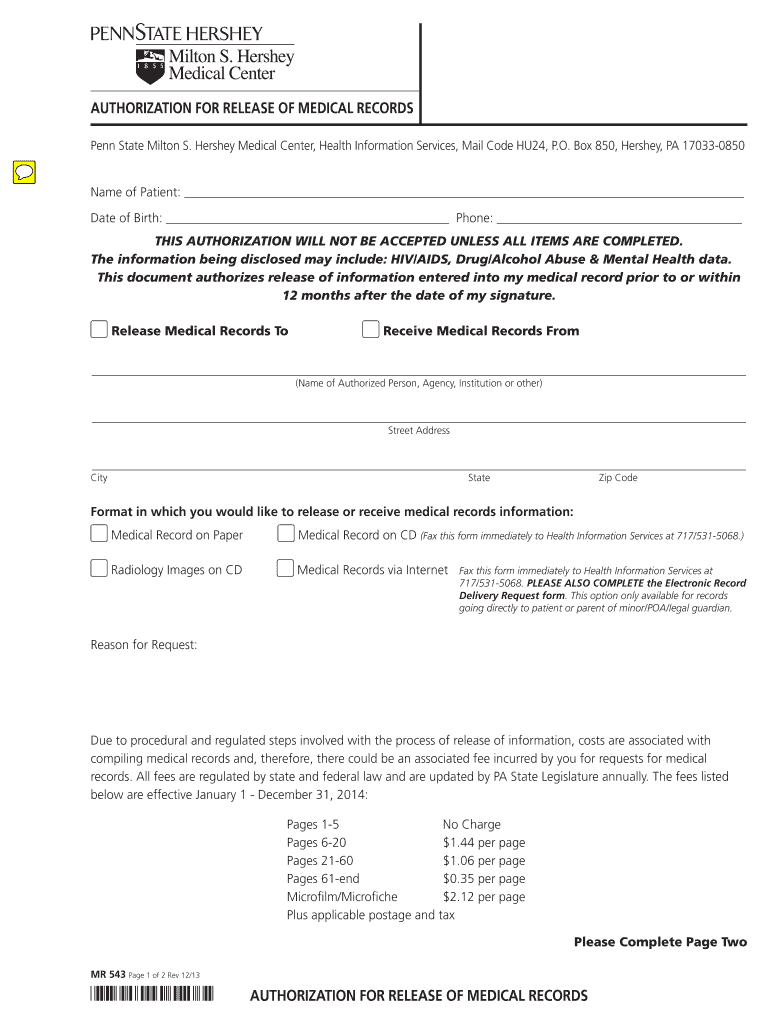 Release Of Medical Records Form Fill Out And Sign Printable PDF 