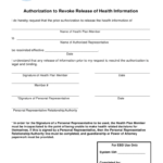 Revoke Release Of Information Form ReleaseForm
