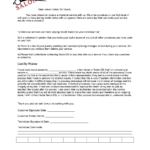 Salon DG Chemical Service Waiver Form Printable Blank PDF Online