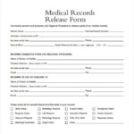 Sample Medical Records Release Form 9 Download Free Documents