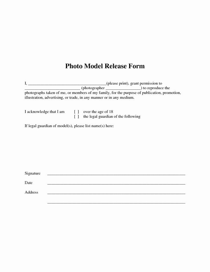School Media Release Form Best Of Free Photographer Release Form In 