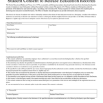 Student Consent To Release Education Records University Of Fill Out