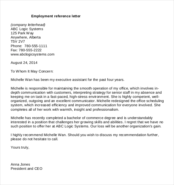 Testimonial Letter From Employer Pdf Letter Daily References