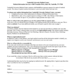 Vanderbilt Medical Release Form Fill Out Sign Online DocHub