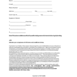 Waiver And Release Of Liability Rental Agreement Printable Pdf Download
