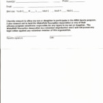 Waiver Form Template For Sports Beautiful Youth Girl Softball